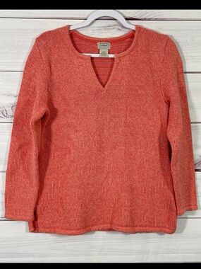 LL Bean V-neck sweater cotton